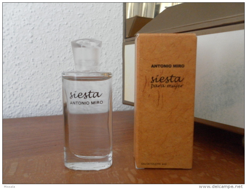 ACHAT IMMEDIAT;;;;;; MINIATURE SIESTA PARA MUJER - ANTONIO MIRO - 8 ML EAU DE TOILETTE - Miniatures Womens' Fragrances (in Box)