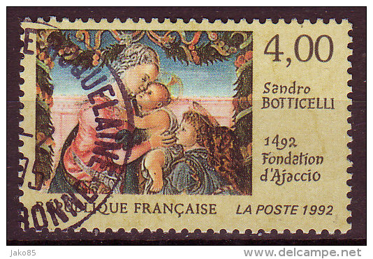 FRANCE - 1992 - YT  N° 2754  - Oblitéré - Botticelli - Gebraucht