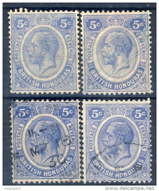 #B1109. British Honduras 1922. 4 Items. Michel 94. Used - Honduras Britannique (...-1970)