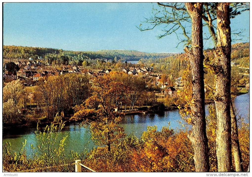 N°1648 OOO 316  CARTE GRAND FORMAT CHAMPAGNE SUR SEINE VUE SUR THOMERY ET LA VALLEE DE LA SEINE - Champagne Sur Seine