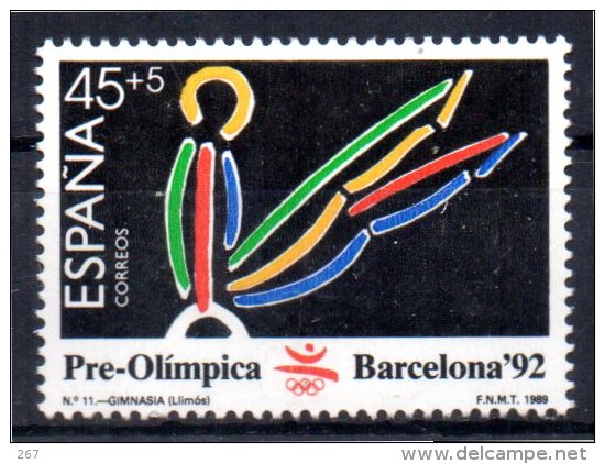 ESPAGNE   N°  2642  * *    Jo 1992  Gymnastique Arcon - Gymnastik