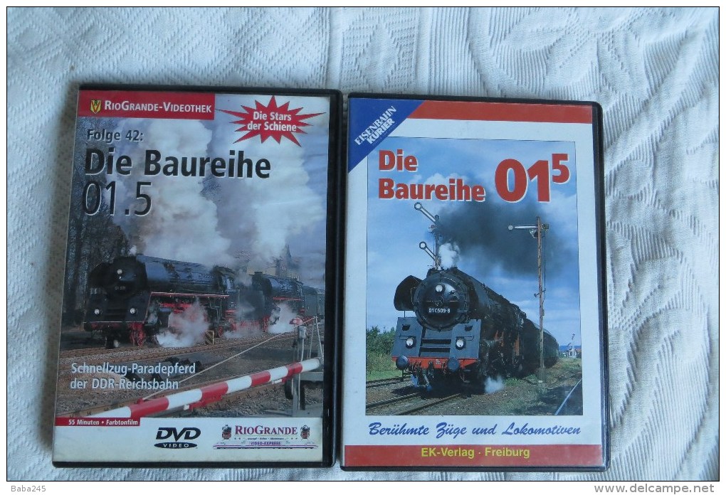 Trains A Vapeur Lot De 2 Dvd En Langue Allemande - Collections, Lots & Séries