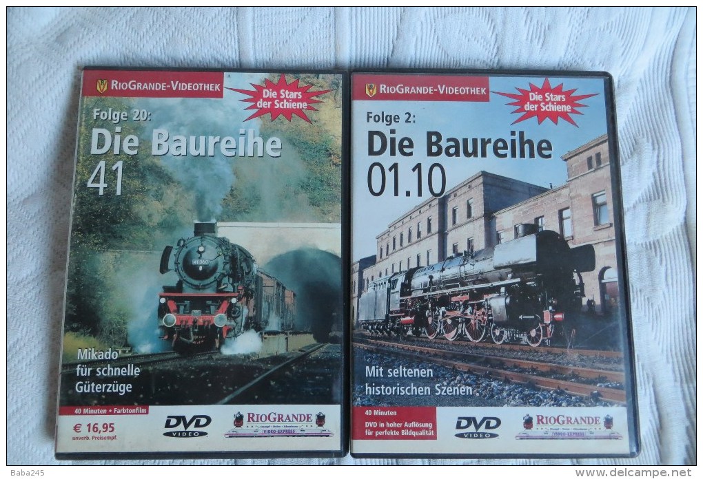 Trains A Vapeur Lot De 2 Dvd En Langue Allemande - Collections & Sets