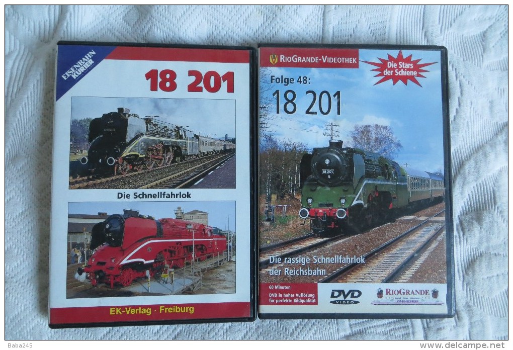 Trains A Vapeur Lot De 2 Dvd En Langue Allemande - Collections, Lots & Séries