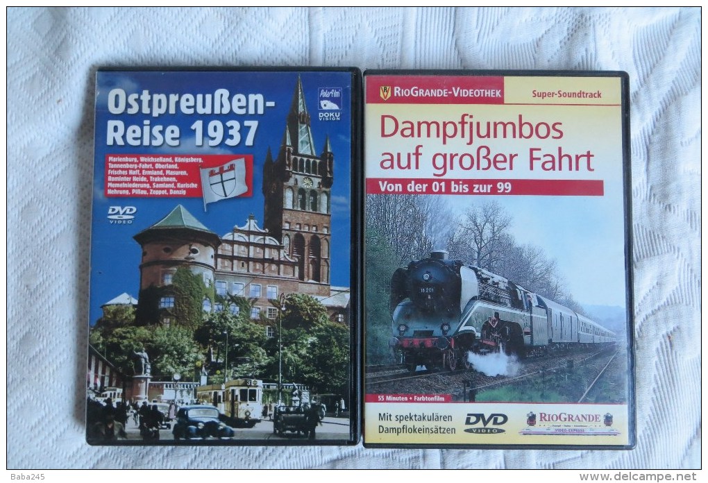Trains A Vapeur Lot De 2 Dvd En Langue Allemande - Konvolute