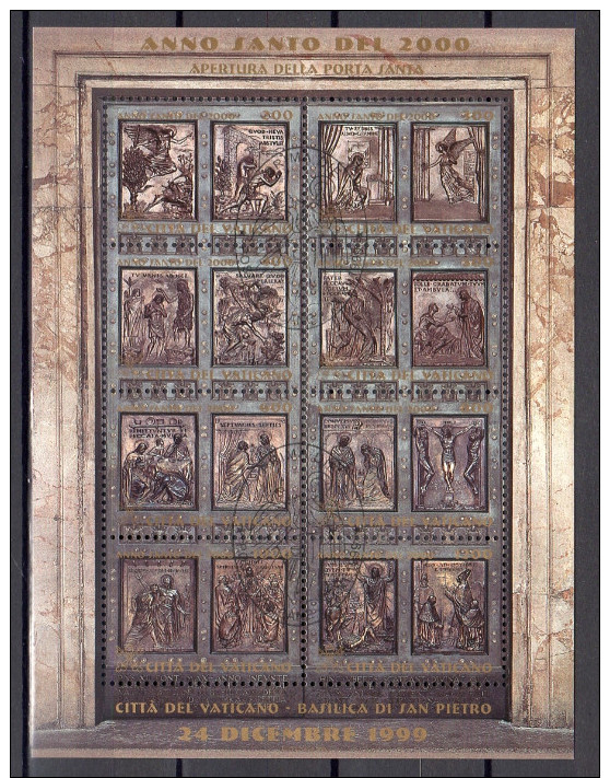 Anno Santo 2000 Very Fine Used Block Michel #  1303 - 1318 (v14) - Blocks & Kleinbögen