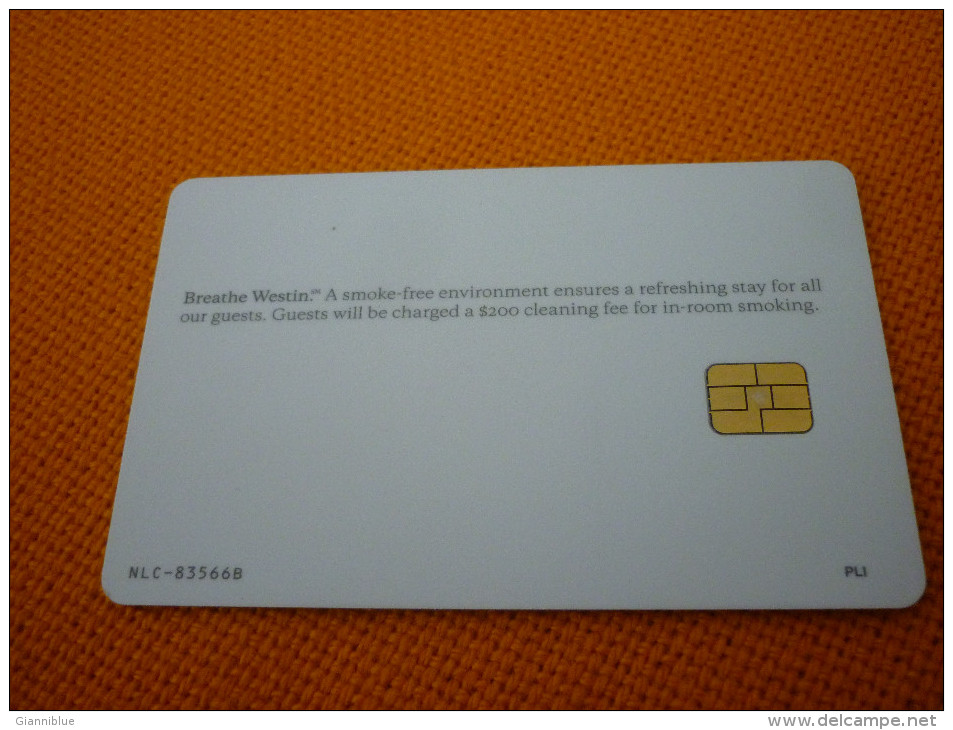 Greece Westin Hotel Room Chip Key Card - Tarjetas-llave De Hotel