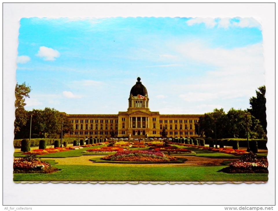 2 Scans Post Card Sent From Canada Regina Tree - Commemorativi