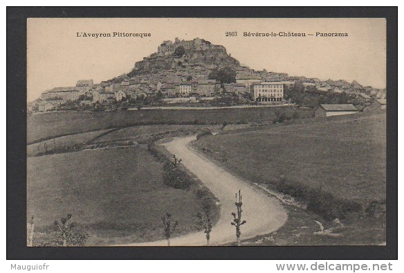 DF / 12 AVEYRON / SÉVÉRAC-LE-CHATEAU / PANORAMA / CIRCULÉE EN 1929 - Autres & Non Classés