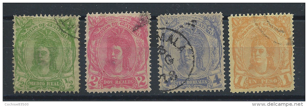 Guatemala N° 11/14 Obl (FU) 1878 - Tête D'indienne - Guatemala