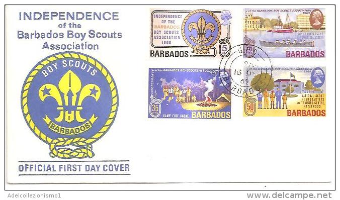 58226) FDC Delle Independence Of The Barbados Boy Scouts Association-serie Completa-16-10-69 - Barbados (1966-...)