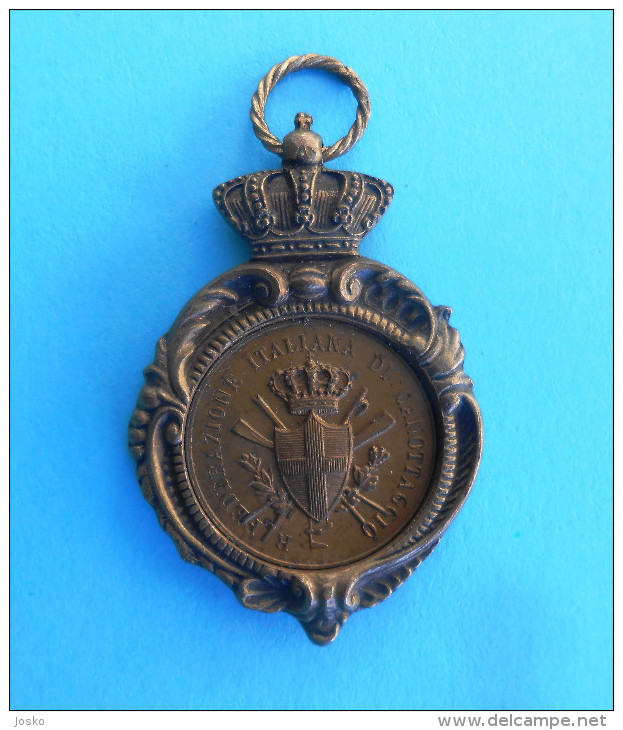 ITALY ROWING CHAMPIONSHIP 1925. SANTA MARGHERITA LIGURE GENOVA Antique Medal * Aviron Rudersport Canottaggio Italia FISA - Rudersport