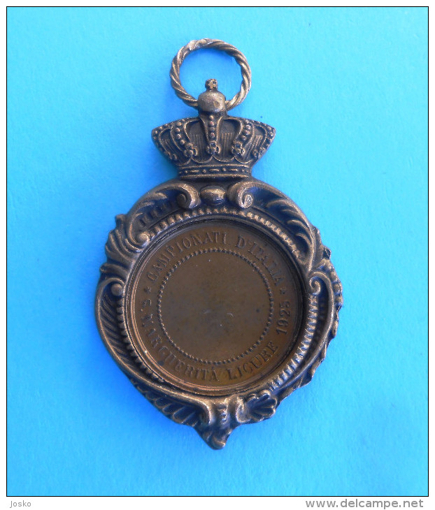 ITALY ROWING CHAMPIONSHIP 1925. SANTA MARGHERITA LIGURE GENOVA Antique Medal * Aviron Rudersport Canottaggio Italia FISA - Rudersport