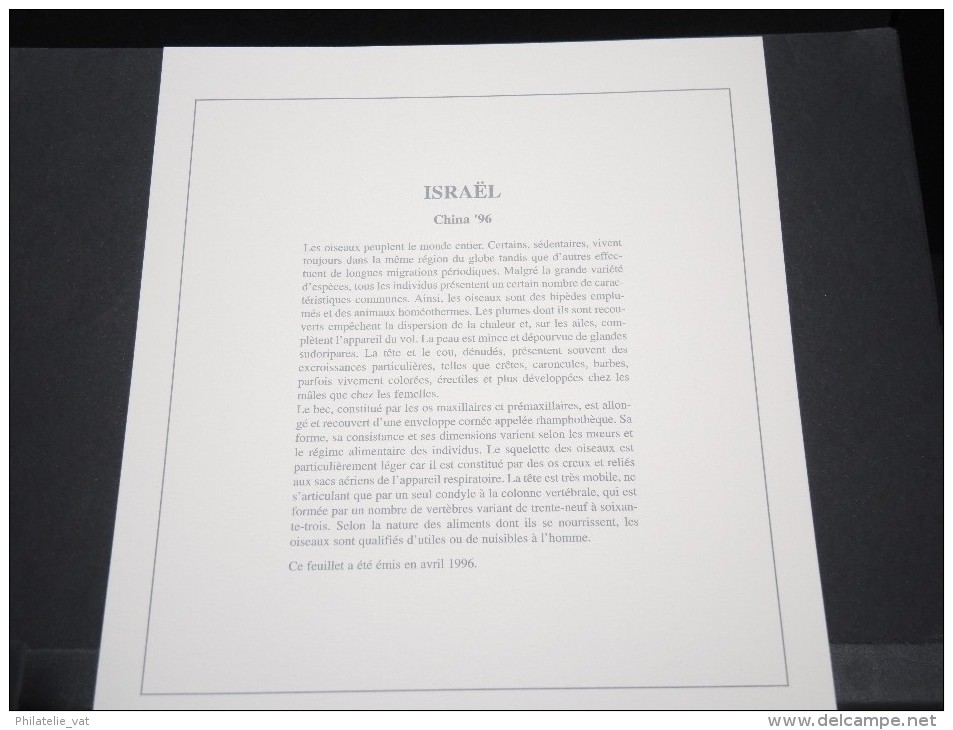 ISRAEL -  Bloc Luxe Avec Texte Explicatif - Belle Qualité - À Voir -  N° 11622 - Blocks & Sheetlets