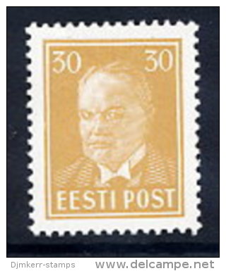 ESTONIA 1936 Päts Definitive 30 S. Ochre LHM / *.  Michel 136 - Estonia