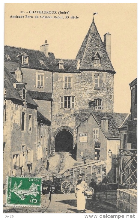 Chateauroux (Indre) - Ancienne Porte Du Château Raoul Du Xe Siècle - Garçon Boucher - Collection G.G. - Chateauroux