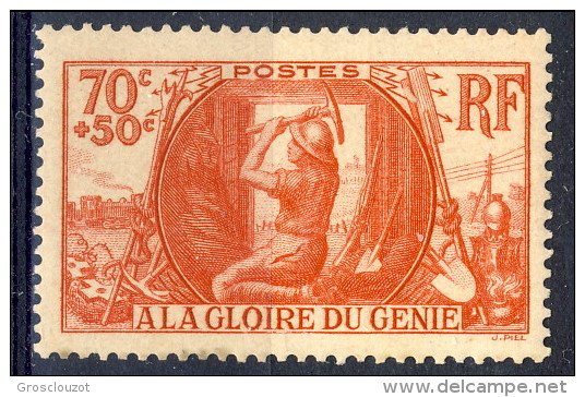 Francia 1939 N. 423 C. 70+50 Genio Militare MNH GO Catalogo € 16 - Nuovi