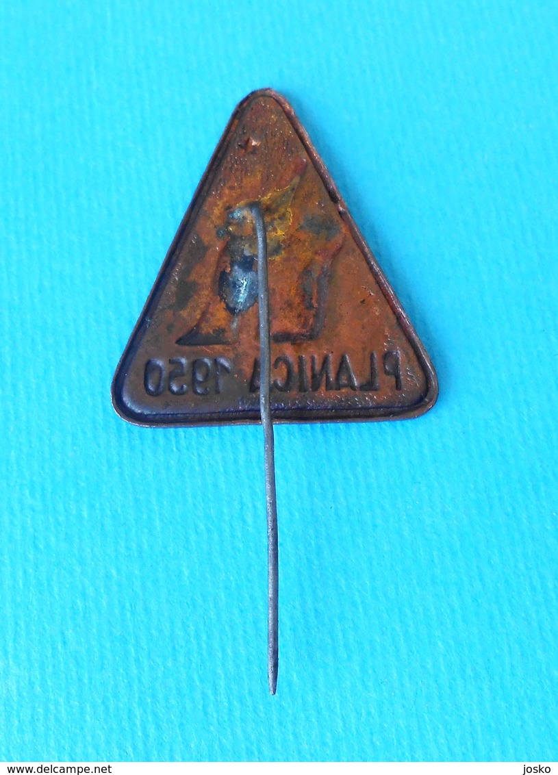 PLANICA 1950. SKI JUMPING Slovenia Very Old Rare Pin Badge Jump Saut à Ski Skispringen Salto Con Gli Sci Skiing Esqui - Winter Sports