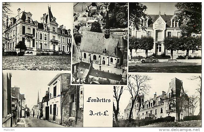 - Indre Et Loire - Ref - A474 - Fondettes - Souvenir De .. Carte Multi Vues - Carte Bon Etat - - Fondettes