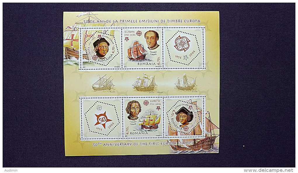 Rumänien 5974/7 A Block 360 A **/mnh, 50 Jahre Europamarken - Neufs