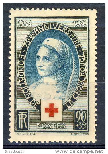 Francia 1939  N. 422 C. 90+35 Pro Croce Rossa MNH GO Catalogo € 17 - Nuovi