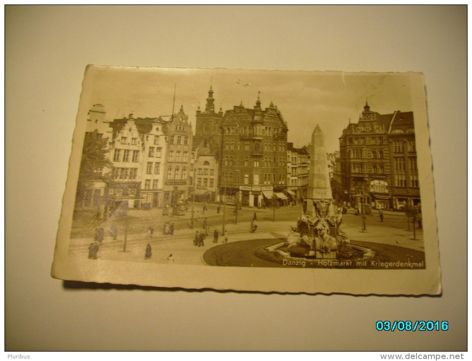 DANZIG HOLZMARKT , STREET VIEW , APOTHEKE   ,  POSTCARD , 0 - Danzig