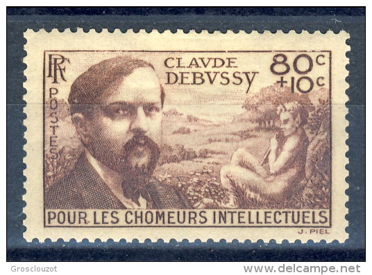 Francia 1940 N. 462 C. 80+10 Pro Chomeur Intellectuels MNH GO Catalogo € 12,50 - Nuovi