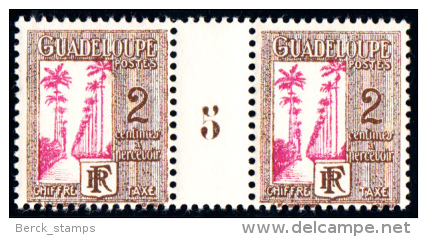 GUADELOUPE - TAXE N° 25** - 2c Allée Dumanoir - Millésime 5 - Luxe - Andere & Zonder Classificatie