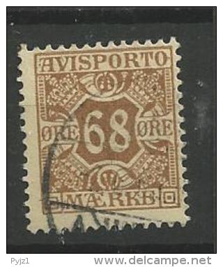 1907 USED Danmark,  Avisporto (newspapers), Watermark Crown - Postage Due