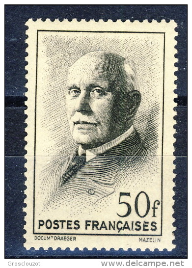 Francia 1941 - 42 N. 525 F. 50 Nero Petain MNH GO Catalogo € 5,40 - Nuovi