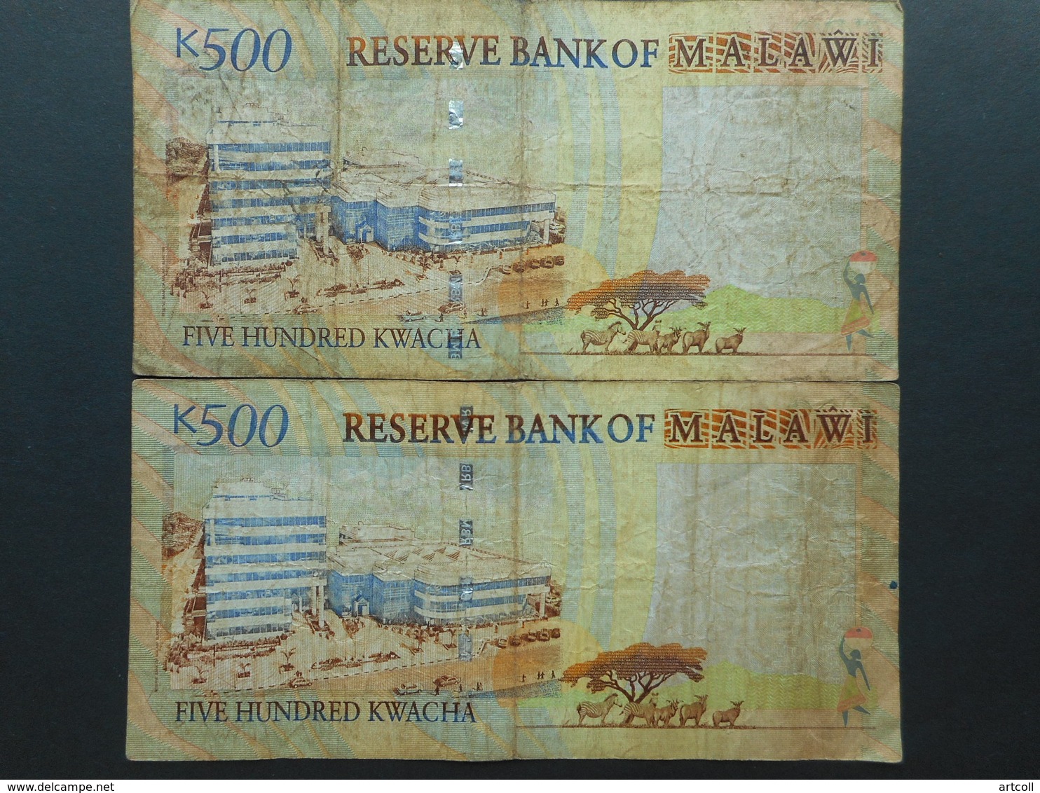 Malawi 500 Kwacha 2005 (Lot Of 2 Banknotes) - Malawi