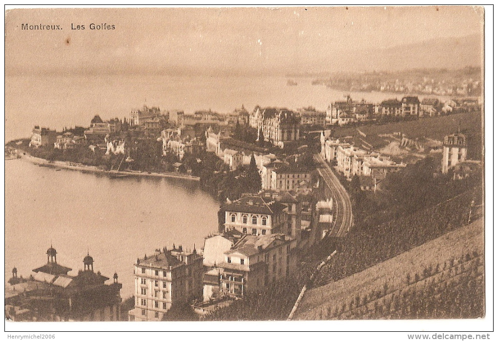 Suisse - Vaud - Montreux Les Golfes 1916 - Montreux