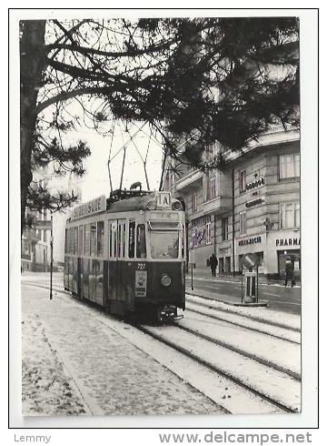 TRAIN - TRAMWAY - GENEVE - Motrice Ce 4/4 727- - PLACE CLARPARÈDE - Verso - Tramways