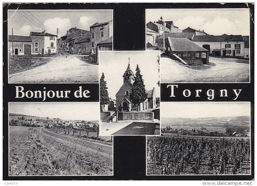 Belgique - Torgny - Bonjour De Torgny - Cachet Lamorteau 1960 - Rouvroy