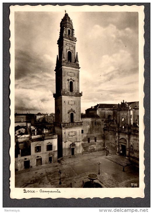 1936 LECCE CAMPANILE SERIE EXTRA AUROSMALTO FG V SEE 2 SCANS ANIMATA PERFETTA - Lecce