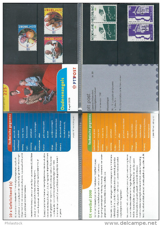 PAYS BAS collection entre 1982 & 1996 ** dans livret des Postes d´origine en 2 volumes cuir pleine peau