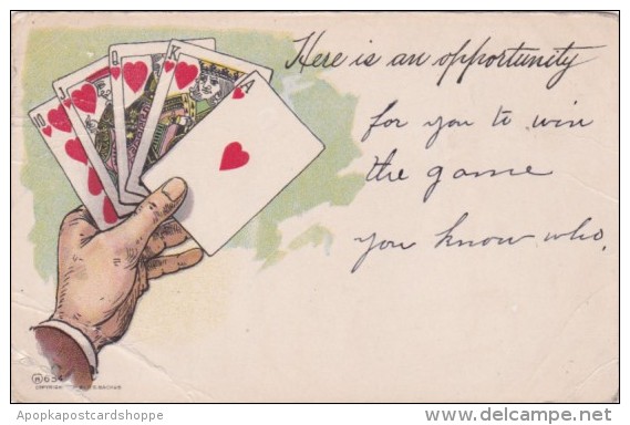 Royal Flush Here Is An Opportunity For You To Win The Game 1907 - Playing Cards