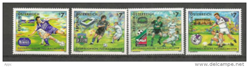 AUTRICHE. Grands Clubs (FK Austria,SK Sturm Graz,FC Tirol,SV Salzburg). 4 Timbres Neufs ** - Famous Clubs