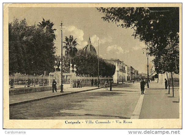 Cerignola(Foggia)-Villa Comunale Via Roma-1951 - Cerignola