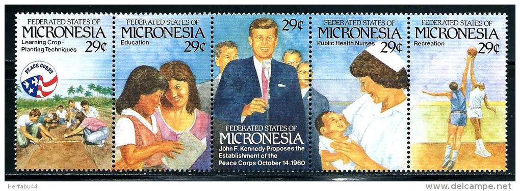 Micronesia      "Peace Corps"       Strip Of 5       SC#  150     MNH** - Micronesia