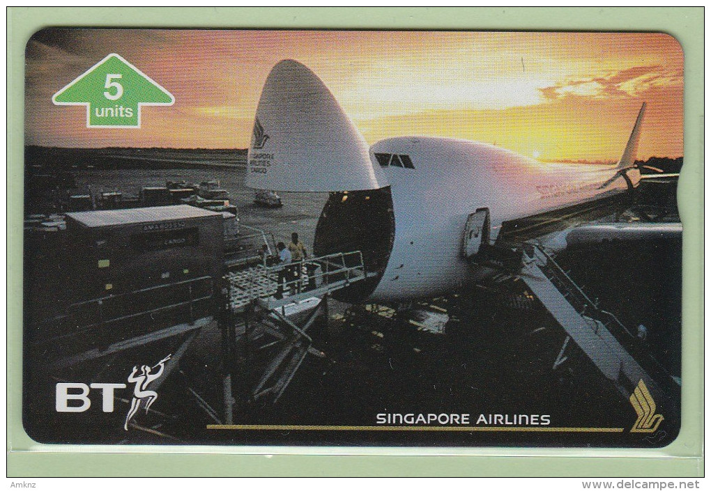 UK - BT General - 1996 Singapore Airlines V - 5u Boeing 747-400F - BTG742 - Mint - BT Edición Temática Aviación Civil