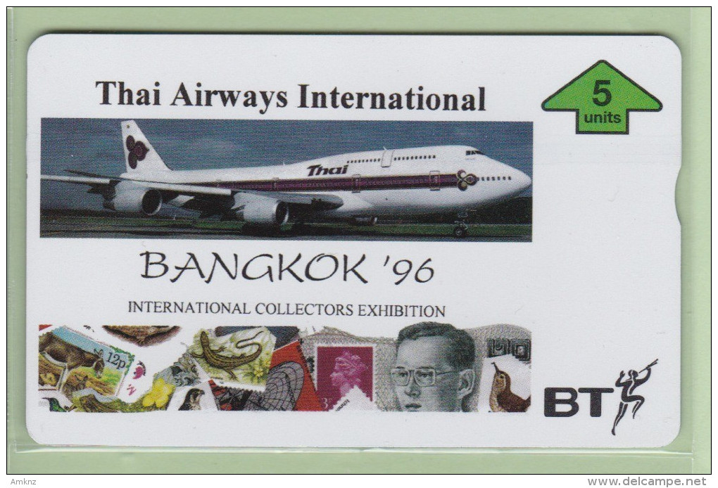 UK - BT General - 1996 Thai Airways - 5u Boeing 747 - BTG743 - Mint - Avions