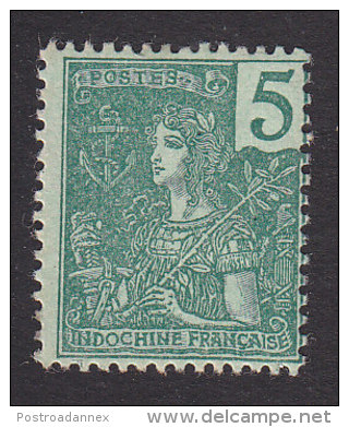 Indo China , Scott #27, Mint Hinged, France, Issued 1904 - Nuovi