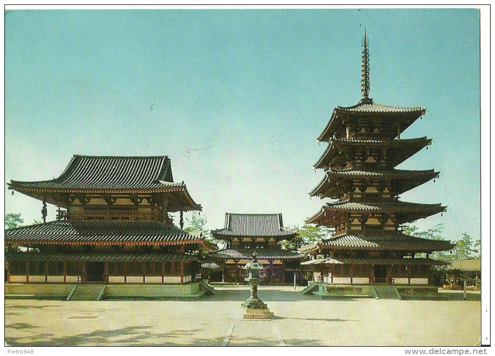 Giappone (Japan, Nippon) Horyuji Temple, The Most Antique Wooden Structure In Japan (Nara) - Altri & Non Classificati