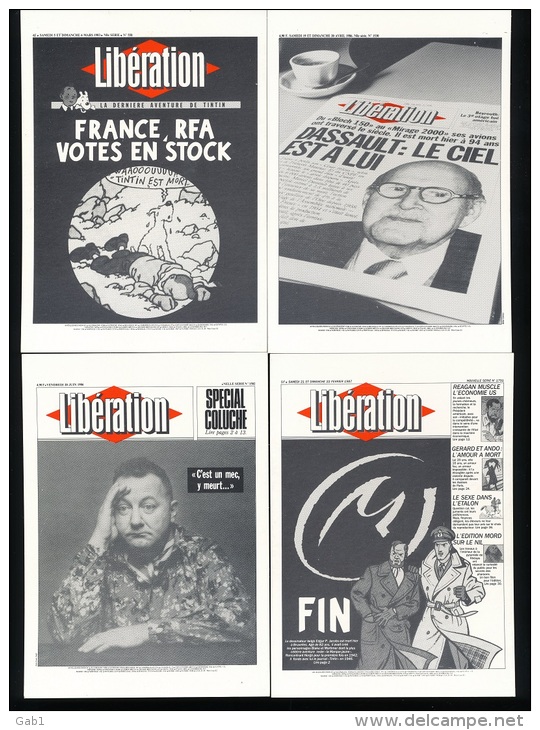 Journaux -- Carte Reclame  " Liberation " 35 Meilleurs Unes - Pubblicitari