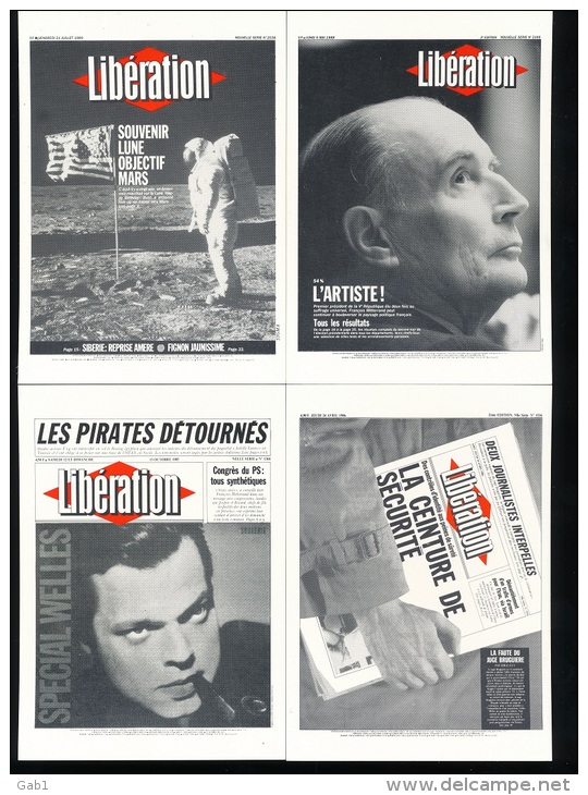 Journaux -- Carte reclame  " Liberation " 35 Meilleurs Unes