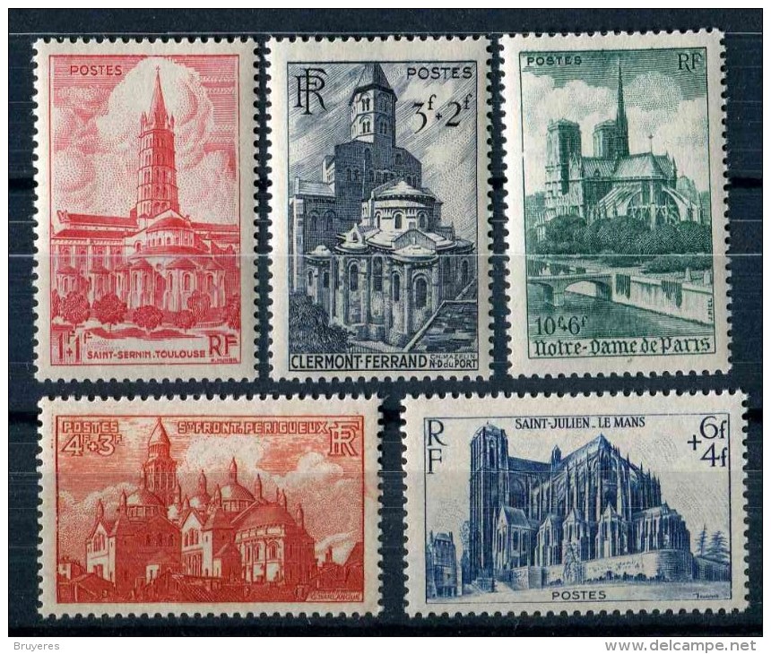 Timbres** De 1947 "Série De 5 Timbres : Cathédrales Et Basiliques" - Ungebraucht