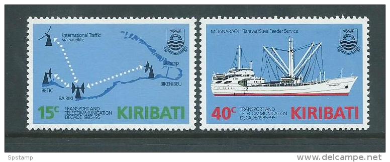 Kiribati 1985 Sea Transport & Ship Set 2 MNH - Kiribati (1979-...)