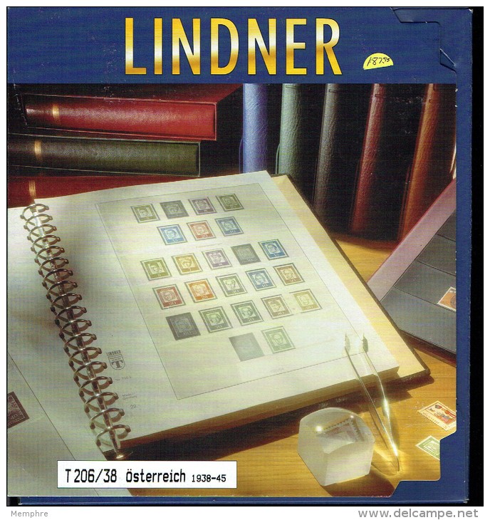 LINDNER-T Hingeless Sheets Austria In The Third Reich 1938-45 New In Original Packaging - Shipped From Canada - Pre-printed Pages