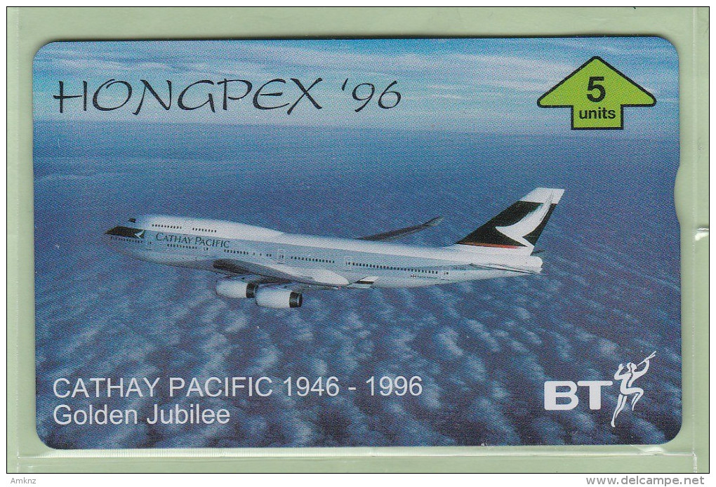 UK - BT General - 1996 Cathy Pacific - 5u Boeing B747-400 - BTG659 - Mint - BT Edición Temática Aviación Civil